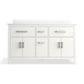 KOHLER K-40641-BD1-0 Kresla 60" Bathroom Vanity Cabinet With Sinks And Quartz Top In White