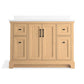 KOHLER K-29262-BD1-WEK Charlemont 48" Bathroom Vanity Cabinet With Sink And Quartz Top In Light Oak