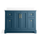 KOHLER K-29262-BD1-TDB Charlemont 48" Bathroom Vanity Cabinet With Sink And Quartz Top In Tidal Blue