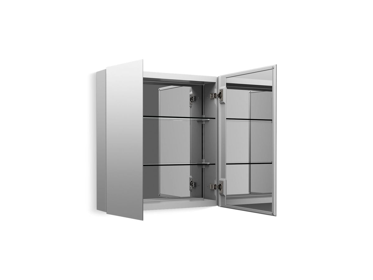 KOHLER K-56003-NA Embark Premium Xl 25" X 26" Rectangular Two-Door Medicine Cabinet