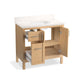 Kohler K-39605-ASB-WEK Hadron 36 In. Bathroom Vanity Cabinet With Sink And Quartz Top In Light Oak