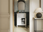 KOHLER K-35018-0 Malin By Studio Mcgee 24" Bathroom Vanity Cabinet With Sink And Quartz Top - White