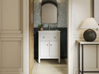 KOHLER K-35018-0 Malin By Studio Mcgee 24" Bathroom Vanity Cabinet With Sink And Quartz Top - White