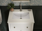 KOHLER K-35018-0 Malin By Studio Mcgee 24" Bathroom Vanity Cabinet With Sink And Quartz Top - White