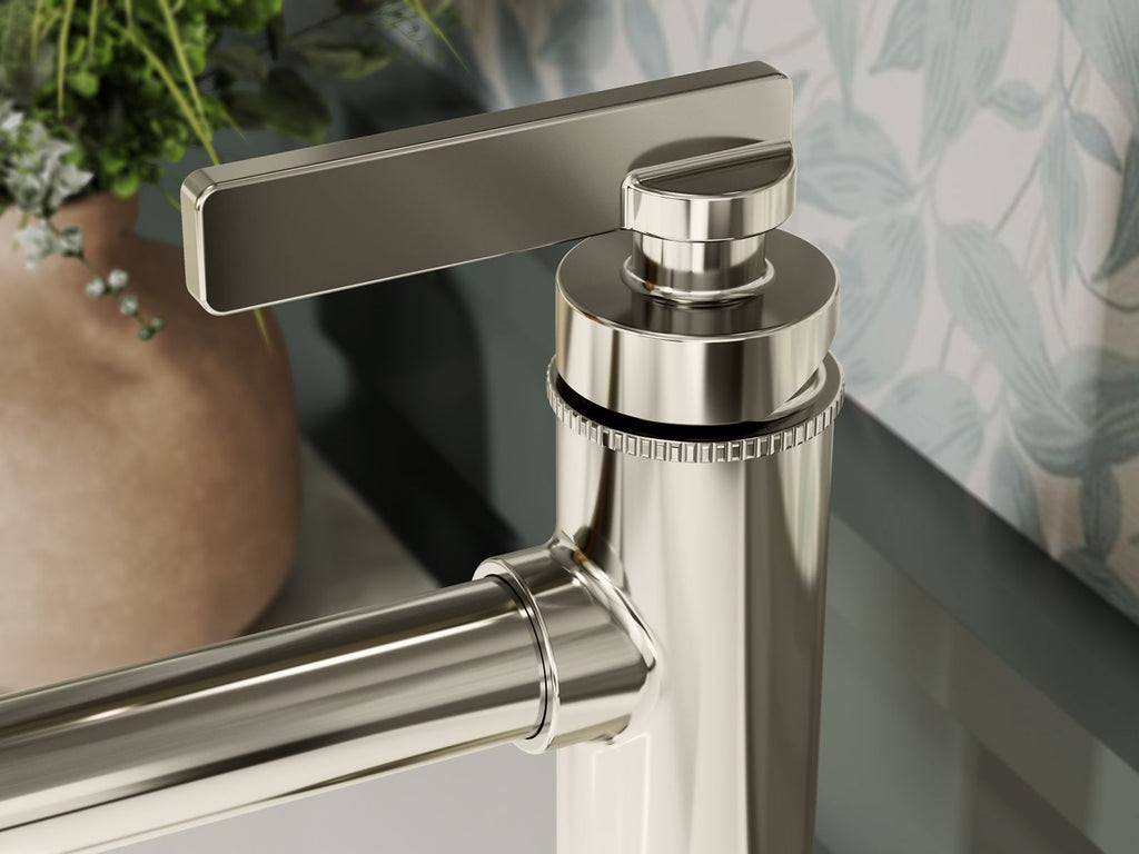 KOHLER K-35907-4-BL Castia By Studio Mcgee Single-Handle Bathroom Sink Faucet, 1.2 Gpm - Matte Black