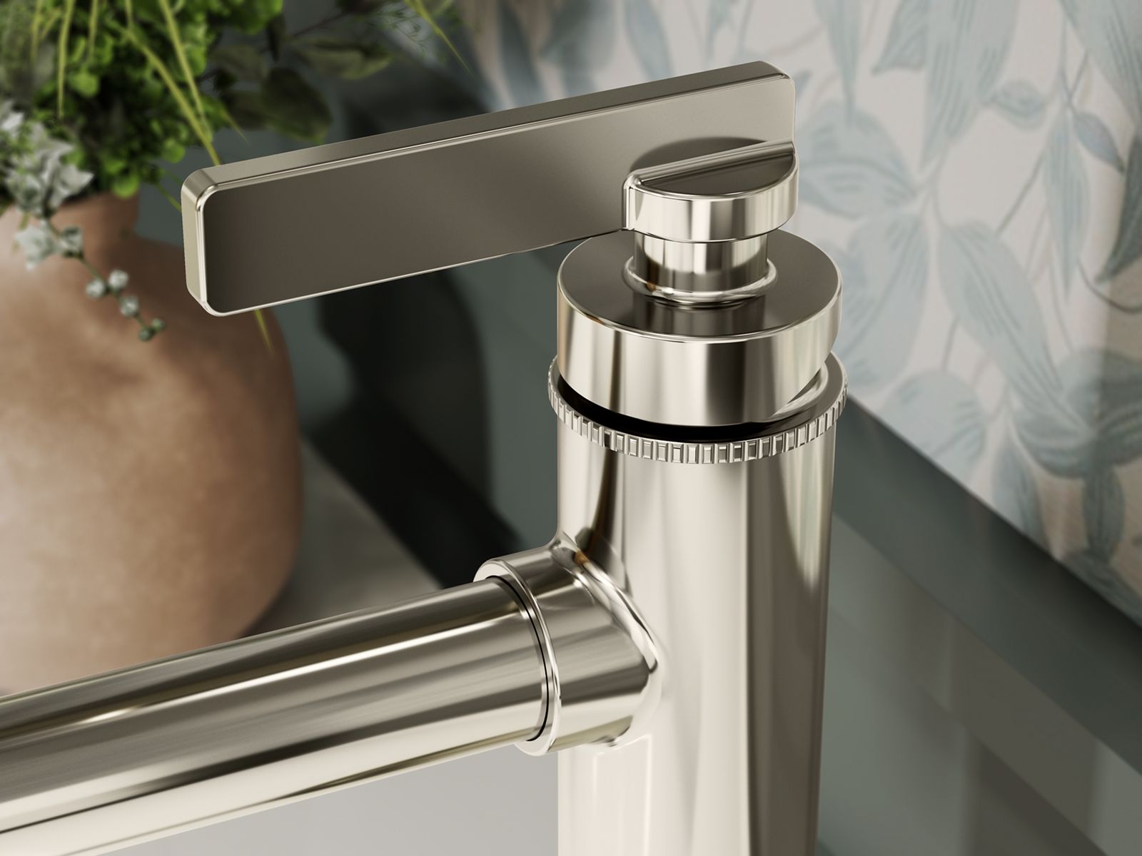 KOHLER K-35907-4-BL Castia By Studio Mcgee Single-Handle Bathroom Sink Faucet, 1.2 Gpm - Matte Black