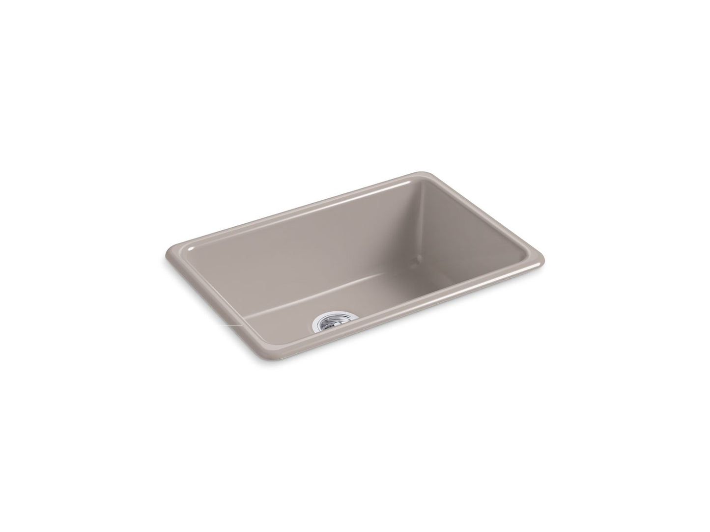 KOHLER K-5708-TRF Iron/Tones 27" Top-/Undermount Single-Bowl Kitchen Sink In Truffle