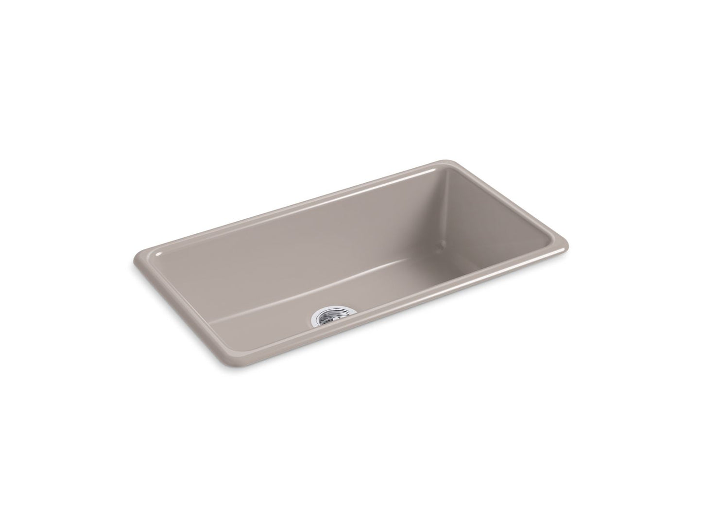 KOHLER K-5707-TRF Iron/Tones 33" Top-/Undermount Single-Bowl Kitchen Sink In Truffle