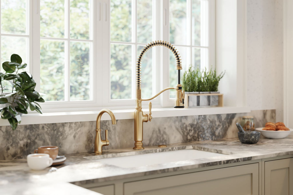 KOHLER K-35723-2MB Garbage Disposal Air Switch Kit - Vibrant Brushed Moderne Brass