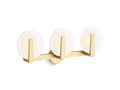 KOHLER K-38398-SC03-2GL Hint Three-Light Sconce - Brushed Moderne Brass