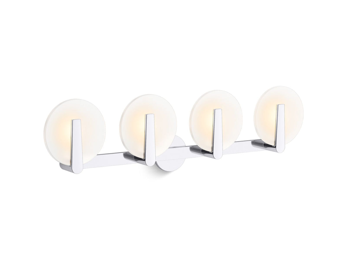KOHLER K-38399-SC04-BNL Hint Four-Light Sconce - Brushed Nickel