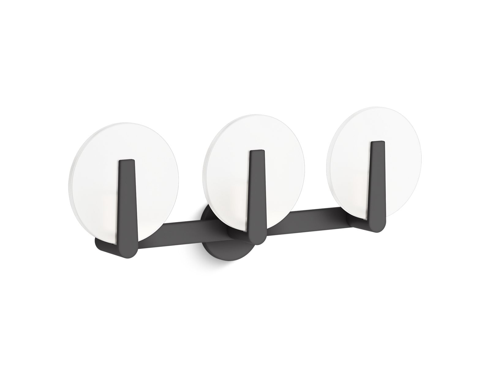 KOHLER K-38398-SC03-BLL Hint Three-Light Sconce - Matte Black