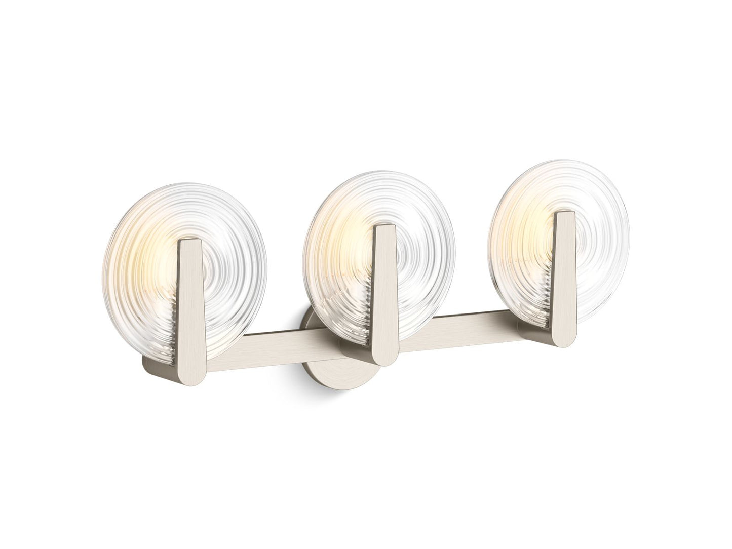 KOHLER K-38398-SC03S-BNL Hint Three-Light Sconce In Brushed Nickel