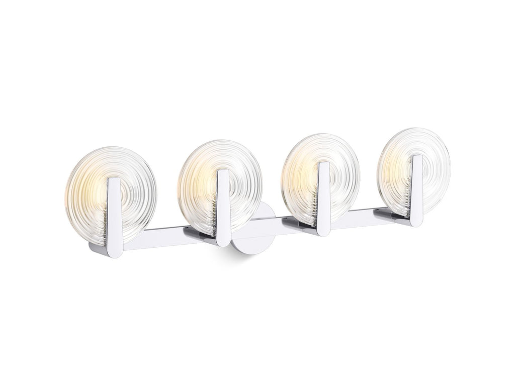 KOHLER K-38399-SC04S-BNL Hint Four-Light Sconce - Brushed Nickel