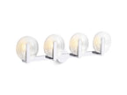 KOHLER K-38399-SC04S-BNL Hint Four-Light Sconce - Brushed Nickel