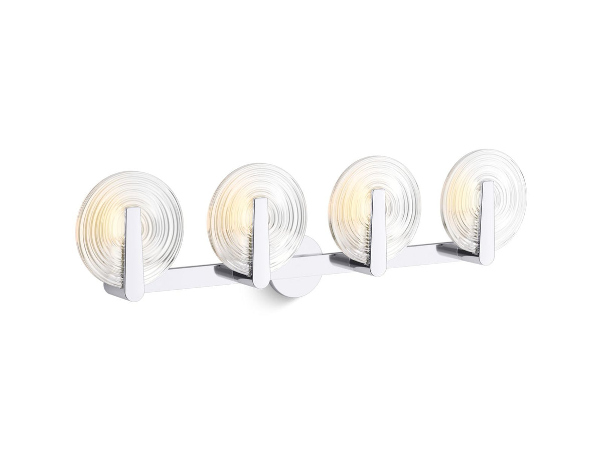 KOHLER K-38399-SC04S-BNL Hint Four-Light Sconce - Brushed Nickel