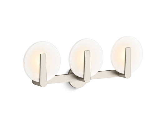 KOHLER K-38398-SC03-BNL Hint Three-Light Sconce In Brushed Nickel