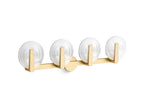 KOHLER K-38399-SC04S-2GL Hint Four-Light Sconce - Brushed Moderne Brass