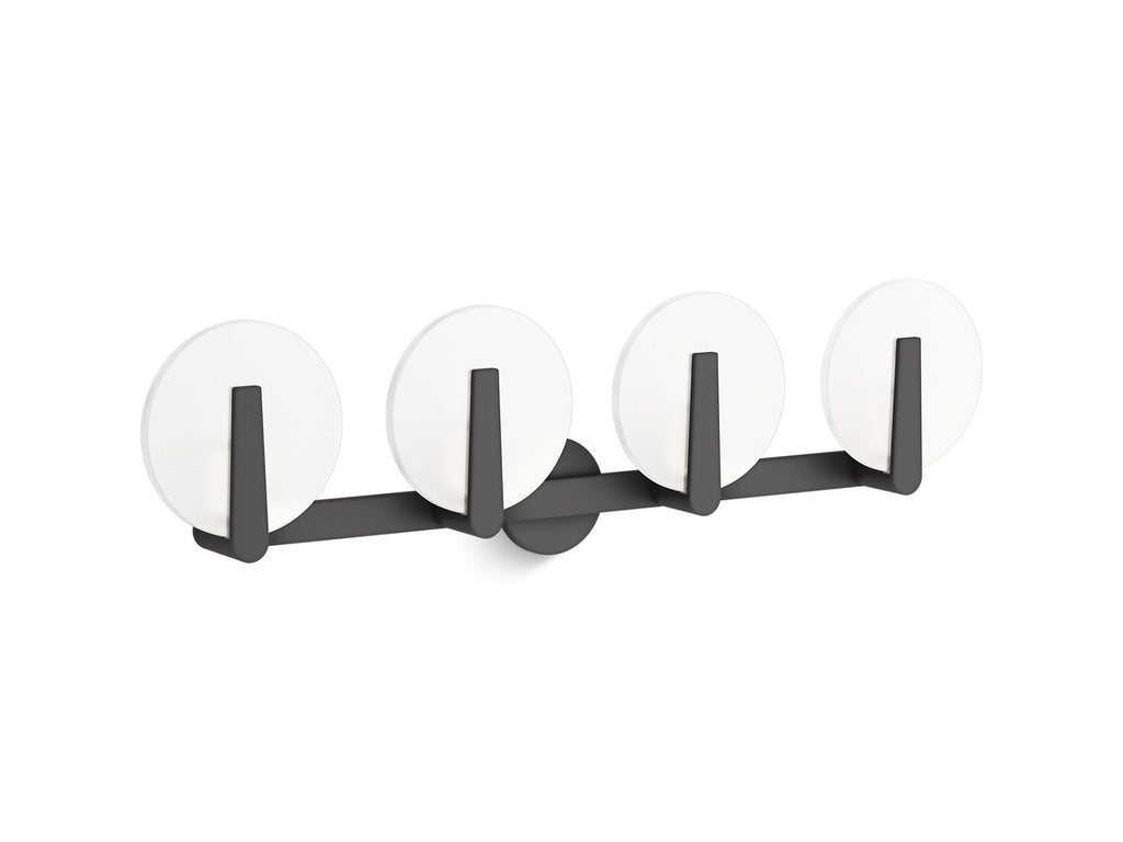 KOHLER K-38399-SC04-BLL Hint Four-Light Sconce - Matte Black