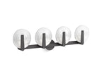 KOHLER K-38399-SC04S-BLL Hint Four-Light Sconce - Matte Black