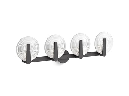 KOHLER K-38399-SC04S-BLL Hint Four-light sconce - Matte Black