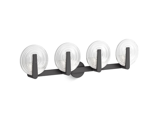 KOHLER K-38399-SC04S-BLL Hint Four-light sconce - Matte Black