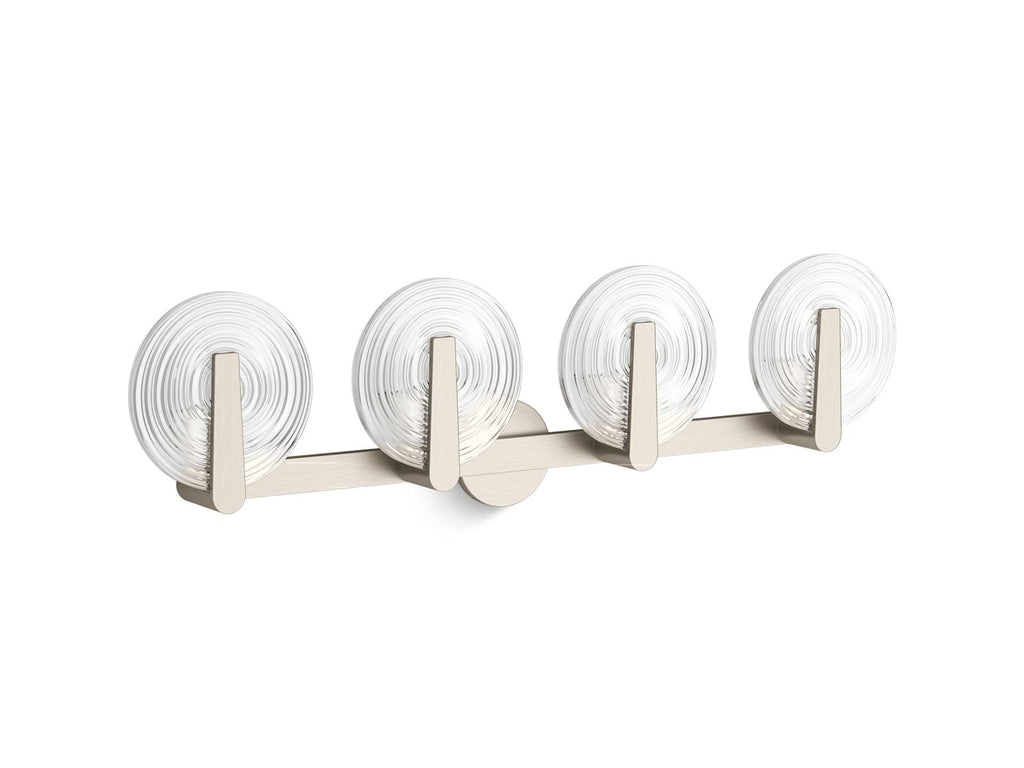 KOHLER K-38399-SC04S-BNL Hint Four-Light Sconce - Brushed Nickel