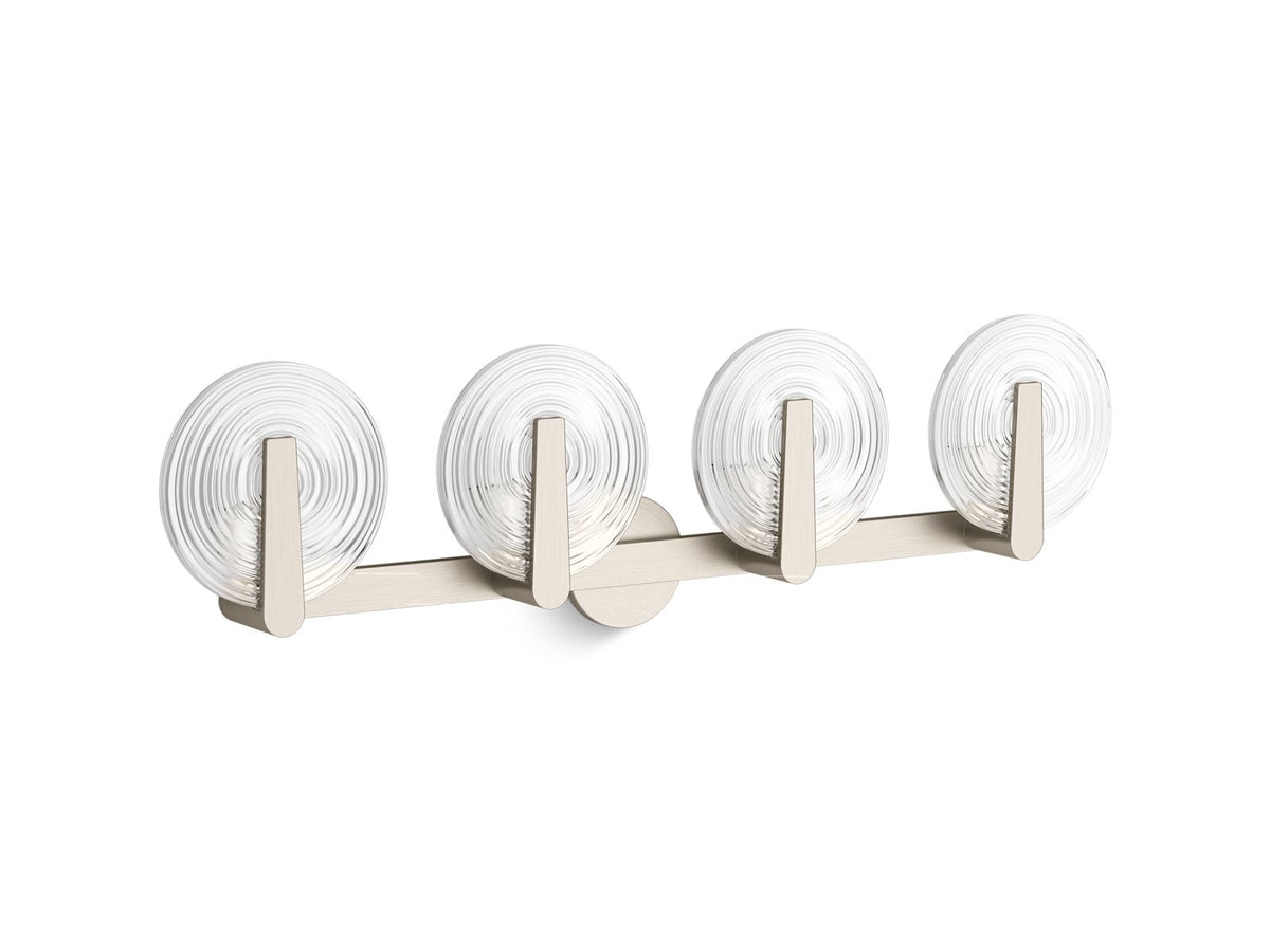 KOHLER K-38399-SC04S-BNL Hint Four-Light Sconce - Brushed Nickel