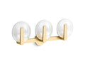 KOHLER K-38398-SC03S-2GL Hint Three-Light Sconce - Brushed Moderne Brass