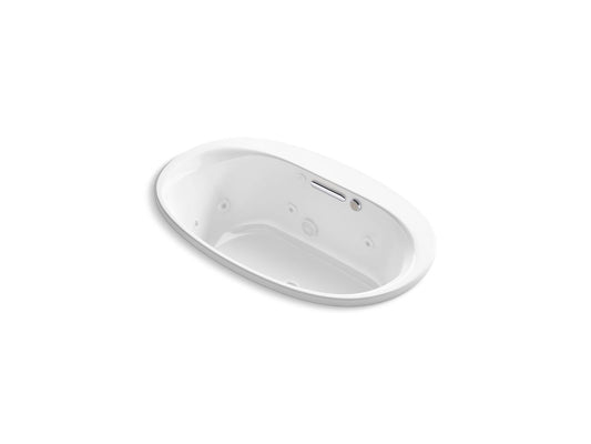 KOHLER K-5714-XHGH-0 Underscore 59-3/4" X 35-3/4" Drop-In Heated Bubblemassage Air Bath With Whirlpool In White