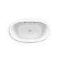 KOHLER K-5714-GHW-0 Underscore 59-3/4" X 35-3/4" Drop-In Heated Bubblemassage Air Bath With Bask Heated Surface In White