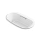 KOHLER K-5716-GHW-0 Underscore 66" X 36" Drop-In Heated Bubblemassage Air Bath With Bask Heated Surface In White