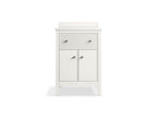 KOHLER K-35018-0 Malin By Studio Mcgee 24" Bathroom Vanity Cabinet With Sink And Quartz Top - White