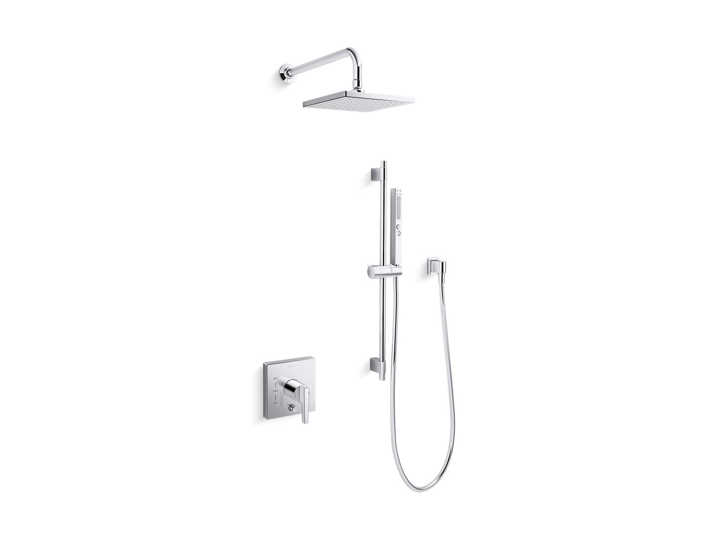 KOHLER K-26273-G-CP Honesty Showering Package With Rite-Temp Valve In Polished Chrome