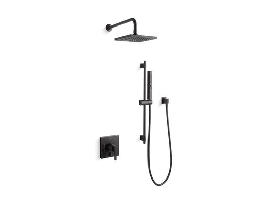 KOHLER K-26273-G-BL Honesty Showering Package With Rite-Temp Valve In Matte Black