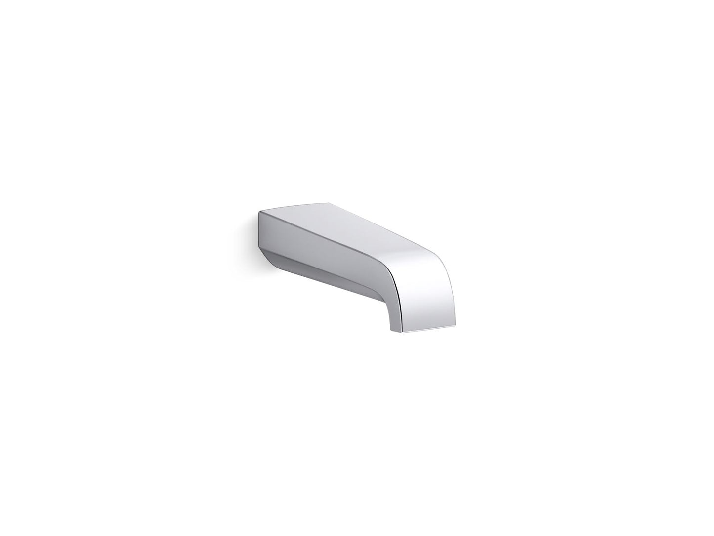 KOHLER K-30105-CP Pitch Wall-Mount Bath Spout In Polished Chrome