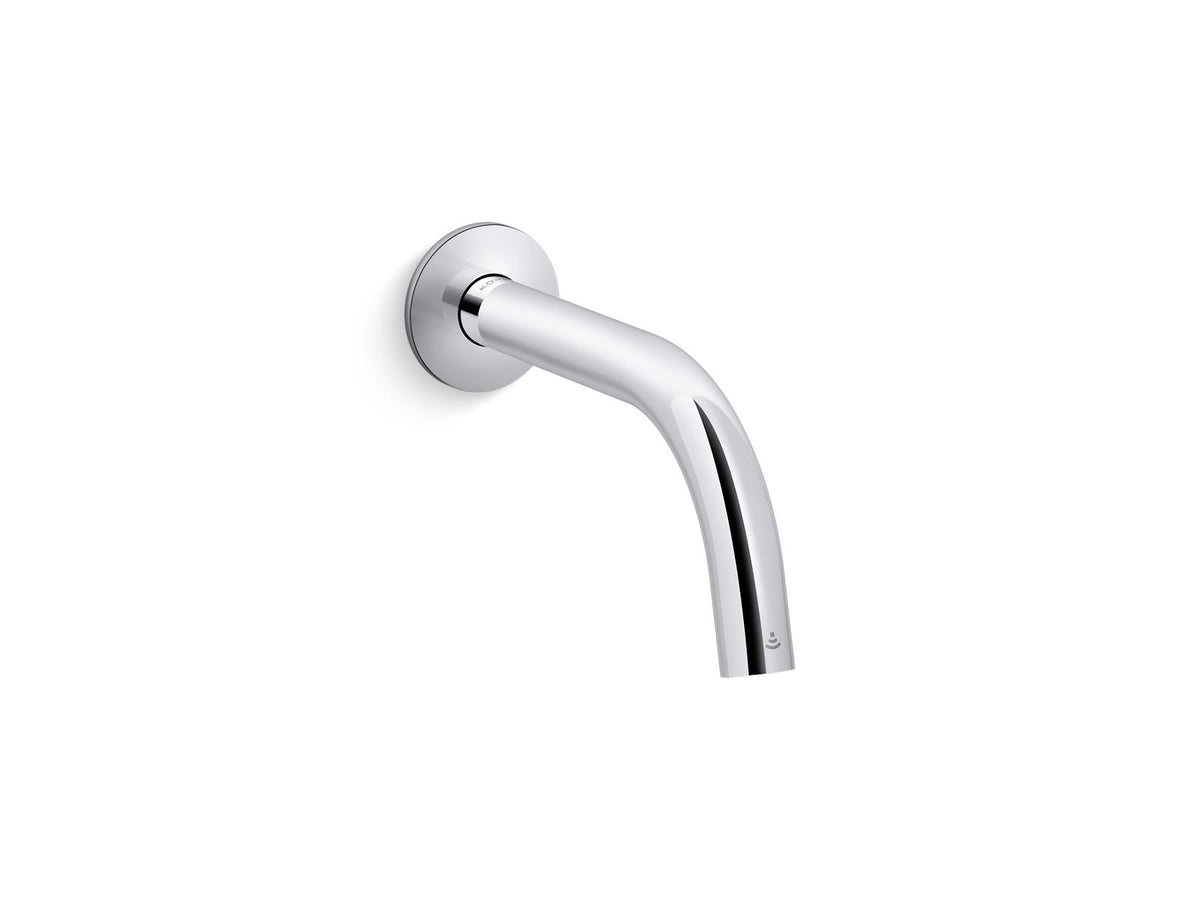 KOHLER K-126MT16-SANA-CP Components Touchless Wall-Mount Lavatory Faucet With Kinesis Sensor Technology, Tube Design, Hes-Powered, 0.5 Gpm - Polished Chrome