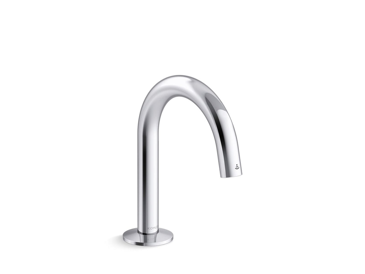 KOHLER K-103MT76-SATA-CP Components Touchless Single-Hole Lavatory Faucet With Kinesis Sensor Technology, Tube Design, 0.35 Gpm - Polished Chrome
