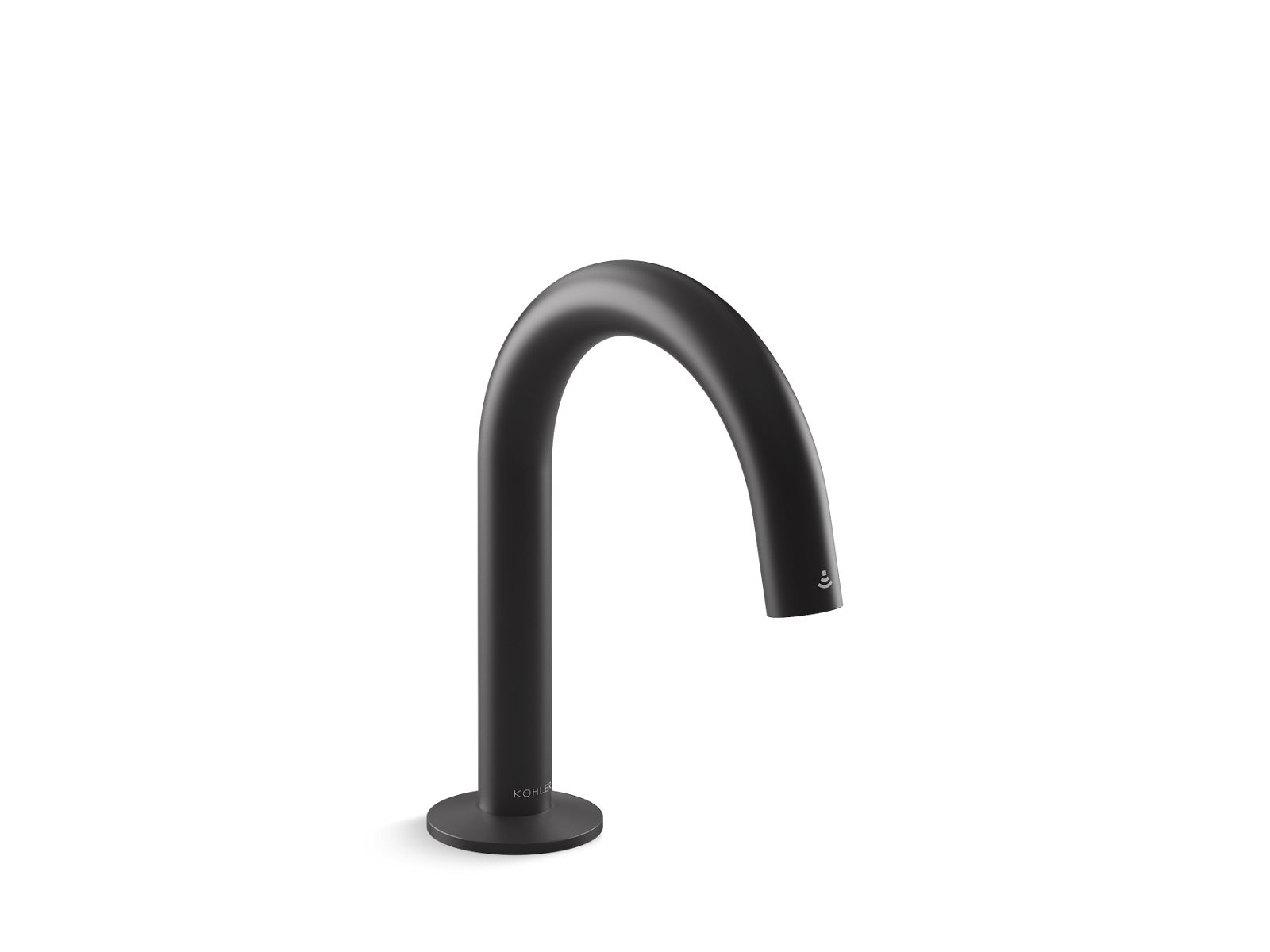 KOHLER K-103MT76-SANA-BL Components Touchless Single-Hole Lavatory Faucet With Kinesis Sensor Technology, Tube Design, 0.5 Gpm - Matte Black