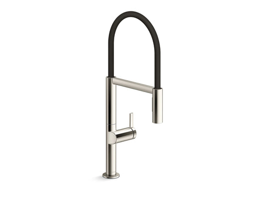 KOHLER K-28267-SN Components Semi-Professional Kitchen Sink Faucet With Two-Function Sprayhead - Vibrant Polished Nickel
