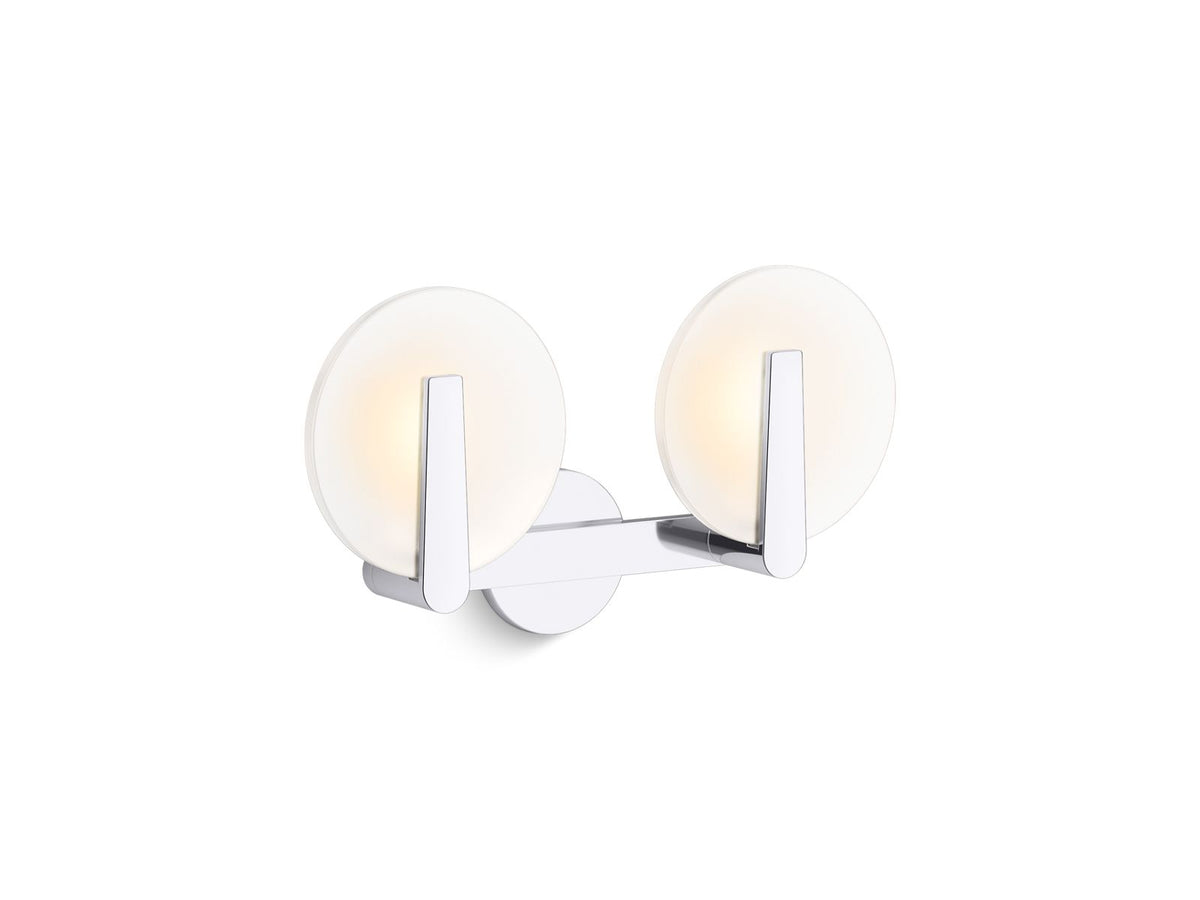 KOHLER K-38397-SC02-BNL Hint Two-Light Sconce - Brushed Nickel