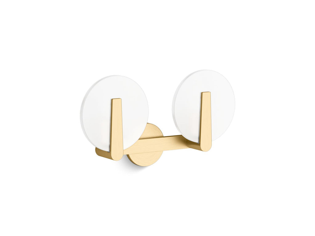 KOHLER K-38397-SC02-2GL Hint Two-Light Sconce - Brushed Moderne Brass