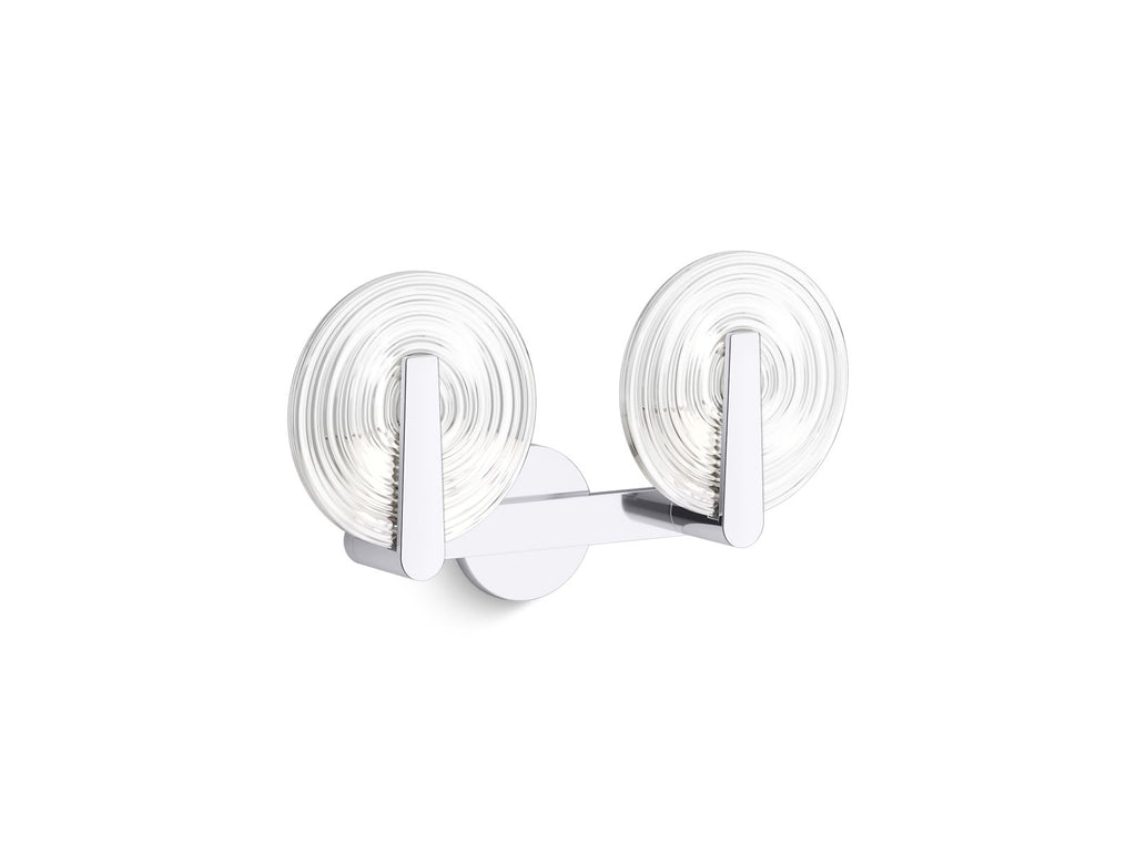 KOHLER K-38397-SC02S-CPL Hint Two-Light Sconce - Polished Chrome