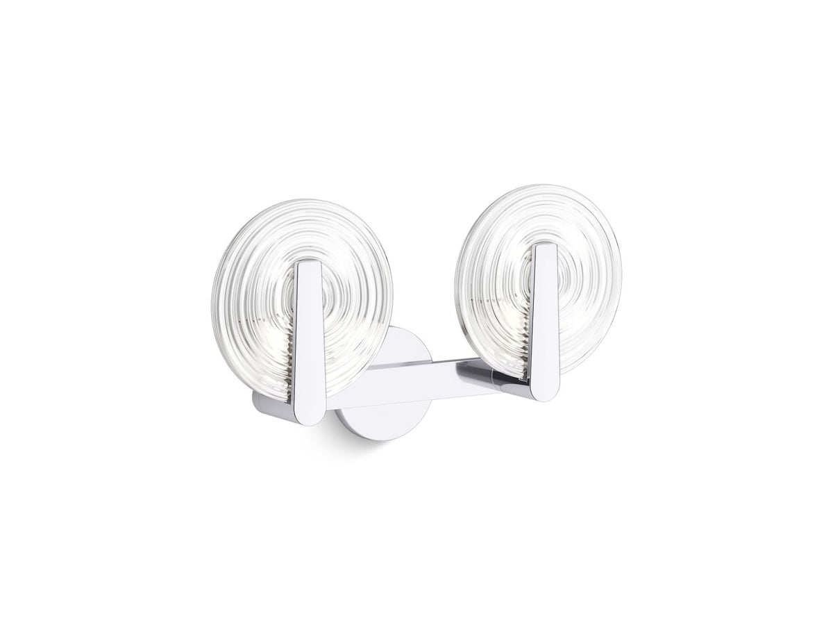 KOHLER K-38397-SC02S-CPL Hint Two-Light Sconce - Polished Chrome