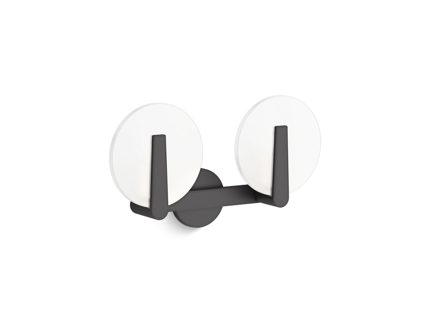 KOHLER K-38397-SC02-BLL Hint Two-light sconce - Matte Black