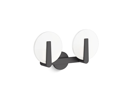 KOHLER K-38397-SC02-BLL Hint Two-light sconce - Matte Black