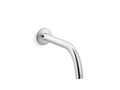 KOHLER K-123MT36-SANA-CP Components Touchless Wall-Mount Lavatory Faucet With Kinesis Sensor Technology, Tube Design, Ac-Powered, 0.5 Gpm - Polished Chrome