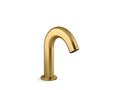 KOHLER K-103BB76-SBNA-2MB Oblo Touchless Single-Hole Lavatory Faucet With Kinesis Sensor Technology, Ac-Powered, Less Drain, 0.5 Gpm - Vibrant Brushed Moderne Brass