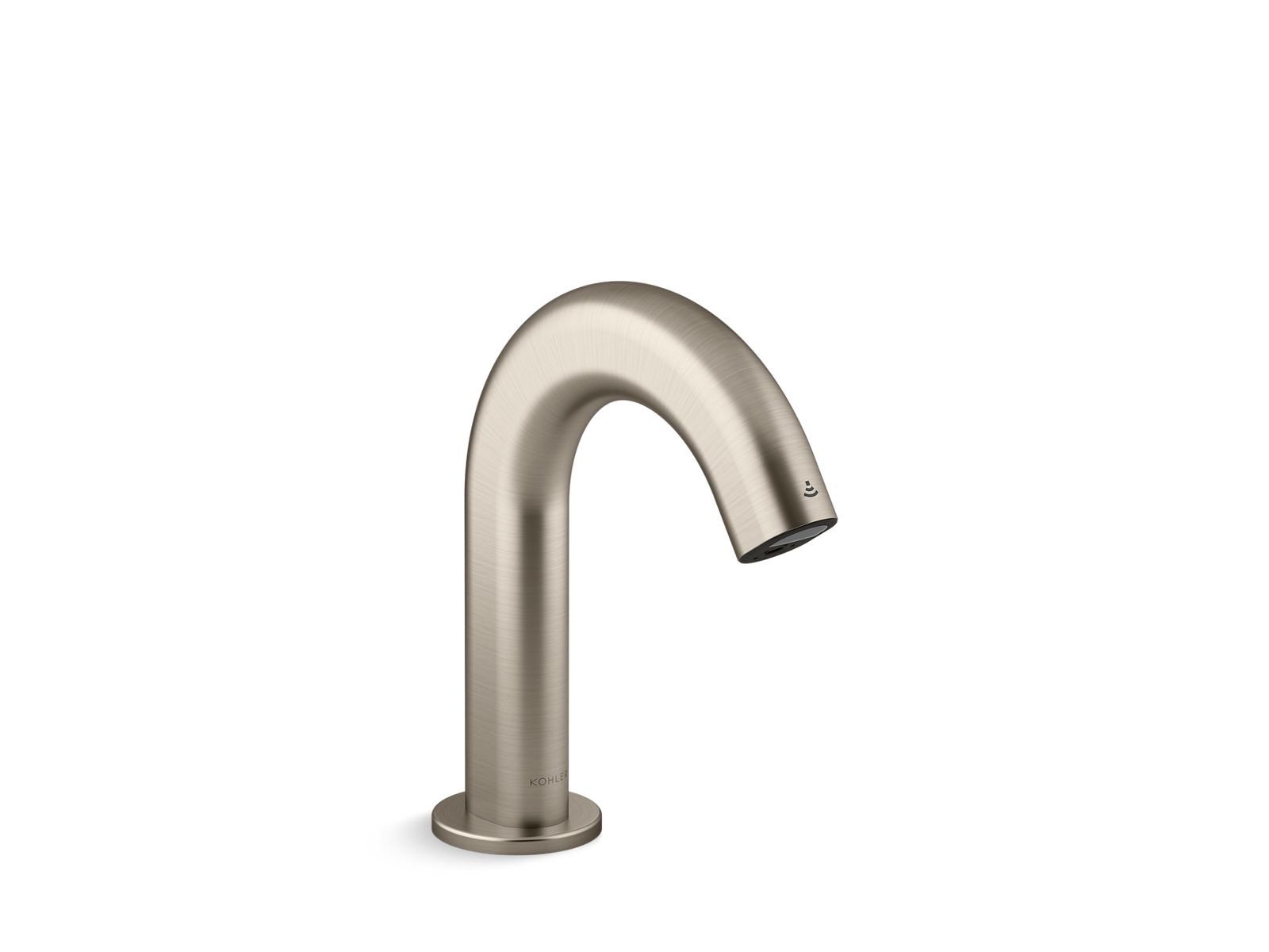 KOHLER K-103BB76-SBNA-BN Oblo Touchless Single-Hole Lavatory Faucet With Kinesis Sensor Technology, Ac-Powered, Less Drain, 0.5 Gpm - Vibrant Brushed Nickel