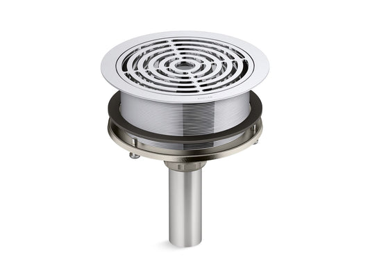 KOHLER K-30928-CP Aquifer Grated drain - Polished Chrome